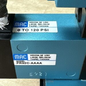 NEW ASSEMBLY- MAC 92B-ABA-000-DM-DDAJ-1JD 24VDC 20-120PSI Solenoid Valve Assy. - Image 6