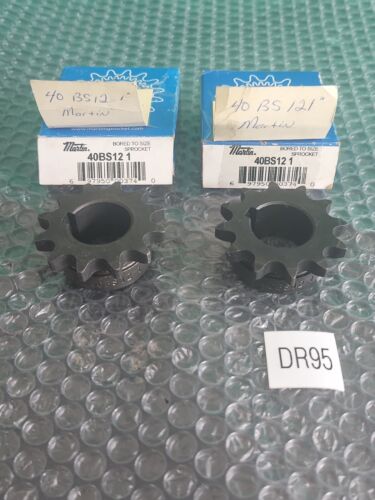 ποΈ *LOT OF 2* Martin Sprocket 40BS12 1" ||WARRANTY+ πΊπΈ SHIP Main Image