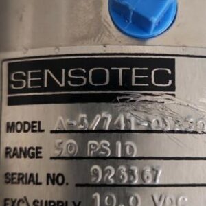 SENSOTEC 500PSID LOAD CELL A-5/741-03A5D *WARRANTY+ 🇺🇸 SHIPPED* - Image 2