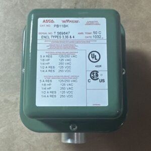 BRAND NEW- ASCO TRI POINT PB11BK 125/250V 5A RES Encl Types 3, 3S & 4 | FASTSHIP - Image 4