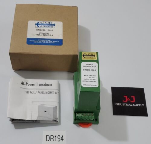 *NEW IN BOX* CR Magnetics CR6230-150-5 Power Transducer 150Vac 24Vdc + Warranty Main Image