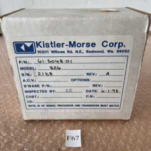 BRAND NEW- Kistler-Morse Model 826 / 61-3048-01 Dual SetPoint Module || Warranty - Image 1