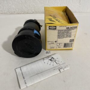 HUBBELL WIRING DEVICE-KELLEMS 20A Watertight Twist-Lock Connecto 3P 4W HBL2423SW - Image 1
