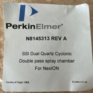 Perkin Elmer SSI Dual Quartz Cyclonic Double Pass Spray Chamber N8145313 NexION - Image 2