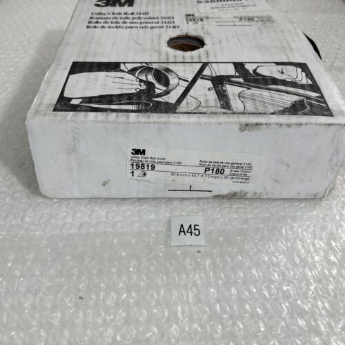 New in Box 3M 19819 Utility Cloth Roll P180 Grit 2 W X 50 Yard Fast Shipping! Main Image