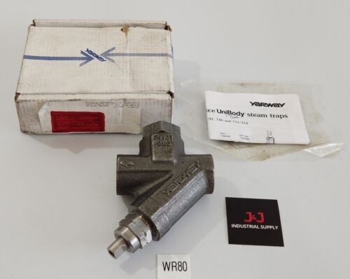*NEW SURPLUS* Yarway 110823-17 3/4" UniBody Disc Trap 711/721 600Psi + Warranty! Main Image