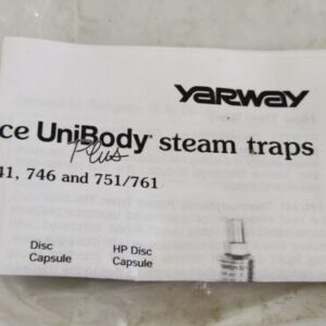 *NEW SURPLUS* Yarway 110823-17 3/4" UniBody Disc Trap 711/721 600Psi + Warranty! - Image 7