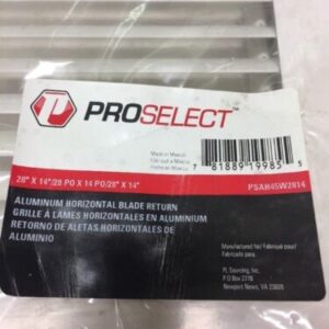 New! Proselect PSAH45W2814 Aluminum Horizontal Blade Return 28X14" Warranty! - Image 3