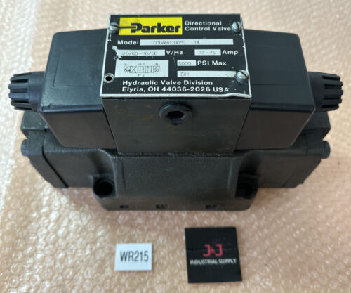NEW NO BOX- Parker D3W4CNYC-14 120/60-110/50 V/Hz .72-.75A 5000PSI Max FAST SHIP Main Image