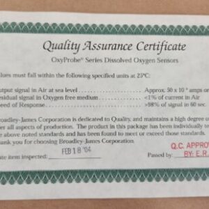 *NEW* Broadley-James D435-B070-PT-D9 OxyProbe Polarographic Oxy Sensor +Warranty - Image 9