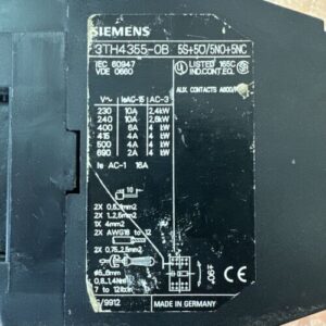 NEW OLD STOCK- Siemens 3TH4355-0B 5S+5O/5N0+5NC 230-690VAC 2-10A || FAST SHIPPED - Image 7