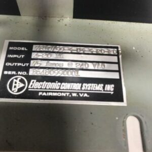 ECS Power Supply Model 7810 99-3-03-3-20-F03 4-20 75 Amps 240vac Warranty - Image 3