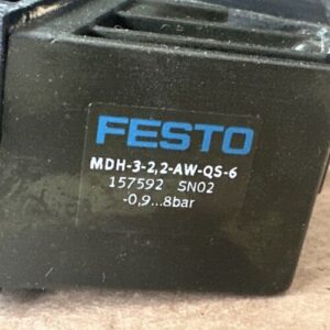 NEW IN BOX- Festo MDH-2-2.2-AW-QS-6 20.4-26.4VDC Pneumatic Valve Solenoid 🇺🇸 - Image 4