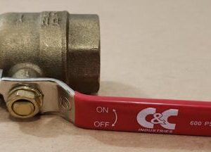 *NEW* [5] C&C Industries 1" Brass Full Port Ball Valve FNPTxFNPT 600WOG Warranty - Image 8