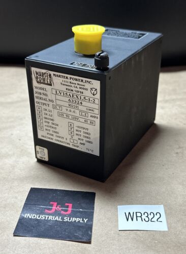 NEW- Martek Power LV15AEX1.5-1-2 Power Supply IN- 105-125VAC, OUT- 1.5A 15.7VDC Main Image