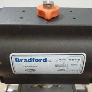 Bradford Dixon RP-BA-101-SR Pneumatic Actuator 2" Sanitary Ball Valve + Warranty - Image 2