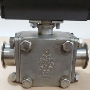 Bradford Dixon RP-BA-101-SR Pneumatic Actuator 2" Sanitary Ball Valve + Warranty - Image 4