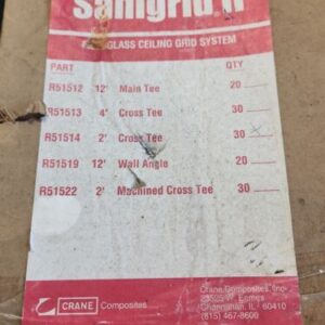🆕️ *BOX OF 30* Crane Sanigrid II Cross Tee 2' R51514 ⚡️🇺🇸 SHIP+WARRANTY - Image 3