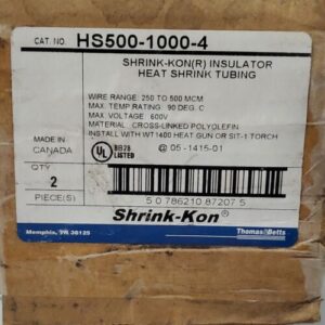 *NEW* Shrink-Kon HS500-1000-4 Black Heat Shrink Tubing 4Ft 2" ID (Qty Of 2) - Image 6