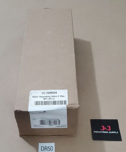 *NEW SEALED* Johnson Controls 20RG34 Water Regulating Valve 2-Way 3/4" +Warranty Main Image