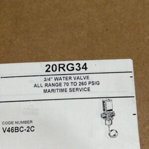 *NEW SEALED* Johnson Controls 20RG34 Water Regulating Valve 2-Way 3/4" +Warranty - Image 3
