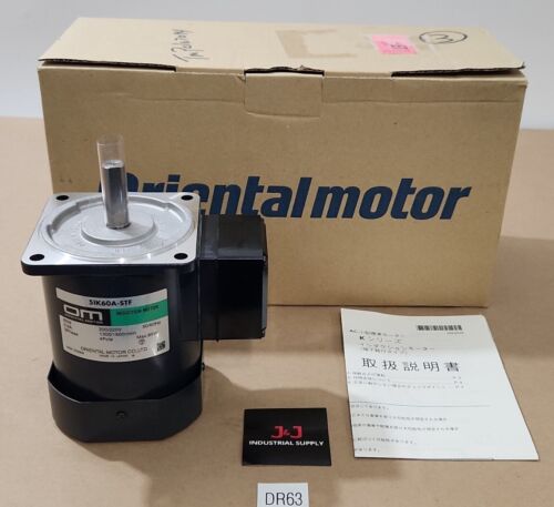 *NEW* Oriental Motor 5IK60A-STF 200/220V 50/60Hz 0.6A 60W 4P 85W 3Ph + Warranty Main Image