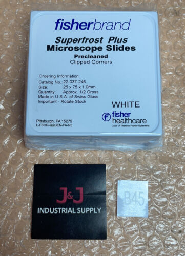 SEALED NEW- Thermo Fisher Scientific Superfrost Plus Microscope Slides 22037246 Main Image