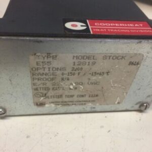 UNITED ELECTRIC CONTROLS Type E55 Model 12819 0-150deg 220/480VAC Warranty - Image 2