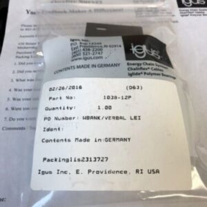 New! IGUS 1038-12P Cable Track *Fast Shipping* Warranty! - Image 2