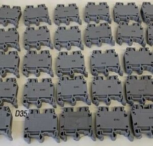 KEMA KEUR 5118-M6/8 TERMINAL BLOCK VDE-REG NR 1533-800V AC DC 600V-50A LOT OF 35 - Image 1