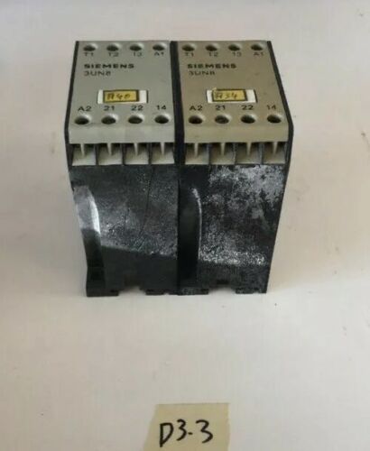 SIEMENS 3UN8 Contactor 1.5A 24VDC 8 Screw Terminal *Qty of 2* + Warranty! Main Image