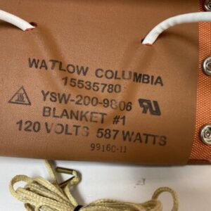 Preowned Watlow YSW-200-9806 heater blanekt with TC, heater #1 jacket, tunnel - Image 2