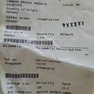 *NEW* Krones 8-018-80-004-0 Sleeve For Labeling Machine + Warranty! - Image 8