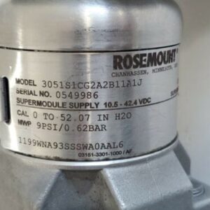 *PREOWNED* ROSEMOUNT 3051S1CG2A2B11A1J PRESSURE TRANSMITTER 9 PSI + WARRANTY! - Image 10