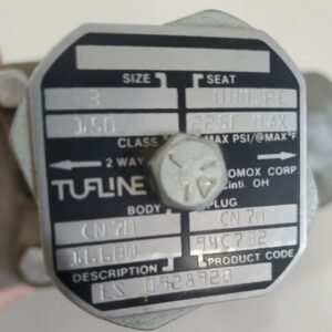 *REFURBISHED* TUFLINE CL150 Sleeved Plug Valve 3" Sch10 CN7M 1668W UHMWPE 2 Way - Image 3