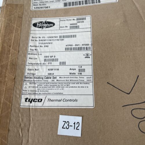 *NEW* Pyrotenax D/62SF1110/11/116/120/7/12LS/X/N12 Heating Cable + Warranty! Main Image