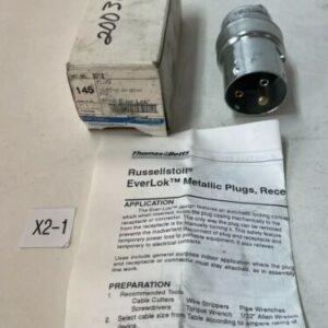 *NEW* Thomas Betts Russellstol 8013 Plug Ever-Lok 10A 600VAC,20A 250VAC WARRANTY - Image 1