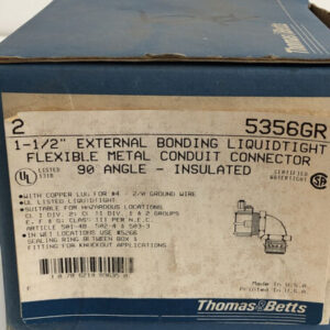 *NEW* BOX OF 2 T&B 5356GR 1-1/2" External Liquidtight 90 Degree + Warranty! - Image 8