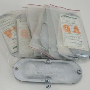 *NEW & USED* LOT OF 9 Crouse-Hinds 580 1-1/2" Conduit Body Covers + Warranty! - Image 1