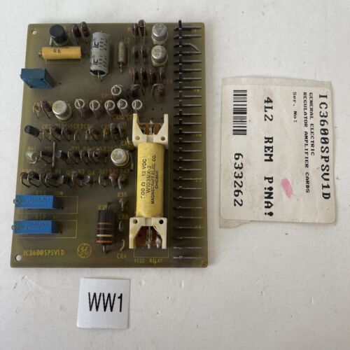 *PREOWNED* GE Fanuc IC3600SPSV1D Speedtronic Assembly Control Board IC3600 SPSV Main Image