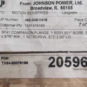 *NEW IN BOX* JOHNSON POWER 462-340-1425 COMPANION FLANGE SF41*WARRANTY+🇺🇸 SHIP - Image 4