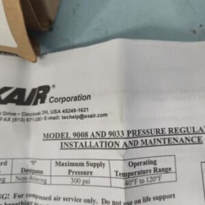 *NEW*Exair 9008 LK 1/4 Pressure Regulator With 9011 Gauge *WARRANTY+🇺🇸 SHIP!* - Image 6