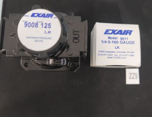 *NEW NO BOX*Exair 9008 LK 1/4 Pressure Regulator With 9011 Gauge *WARRANTY!* Main Image