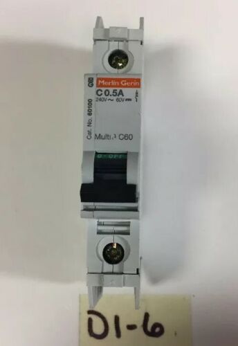 NEW NO BOX! SCHNEIDER ELECTRIC .5A CIRCUIT BREAKER 60100 *WARRANTY* Main Image