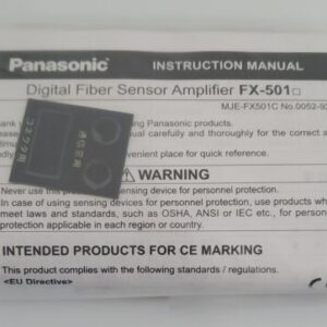 *NEW* Panasonic Sunx FX-501P Digital Fiber Sensor Amplifier UFX501P + Warranty! - Image 3