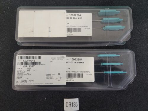 🆕️ *LOT OF 2 BOXES OF 3* Graphic Control Record Blue Pen 82-76-2003-03 10932284 Main Image