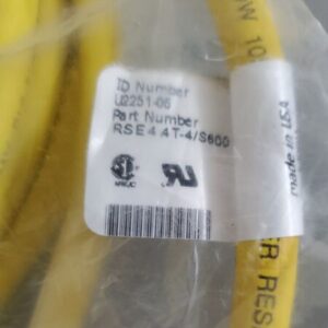 *NEW* [3] Turck RSE 4 AT-4/S600 Euro Fast Cordset 4 Pin Male 250V Max + Warranty - Image 3