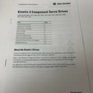 Allen Bradley 2071-AP1 Kinetix 3 Component Servo Drive 1.1A V02 10 - Image 6