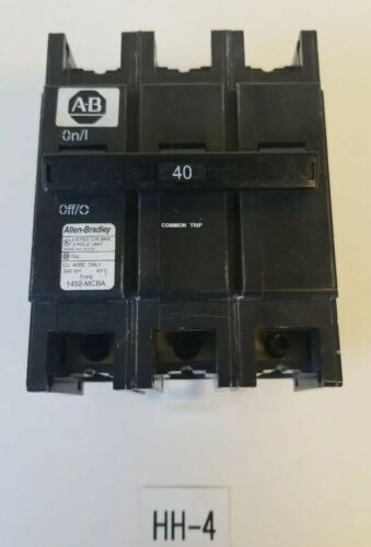 *PREOWNED* ALLEN BRADLEY 1492-MCBA340 SER. A 120/240V 40A 3P CIRCUIT BREAKER Main Image