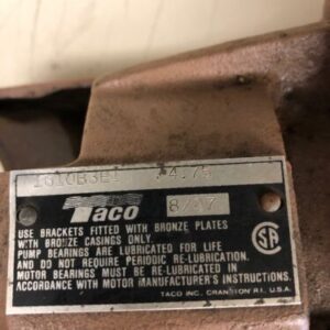 New Taco 1610-B3E1 Pump 175 Psi *Fast Shipping* Warranty! - Image 2